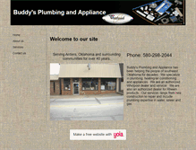 Tablet Screenshot of buddysplumbingandappliance.com